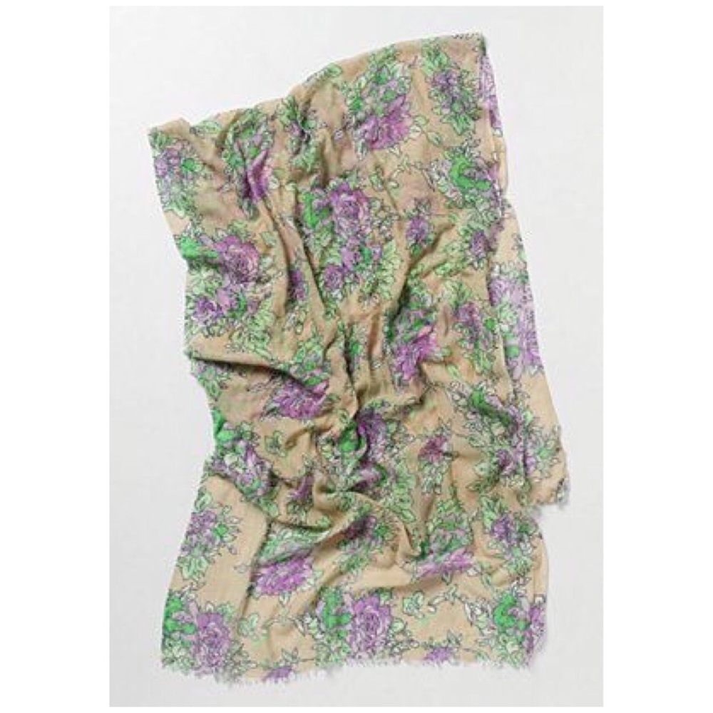 Anthro “Advanced Floriculture Scarf” by Bindya - Picture 8 of 9